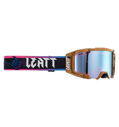 Leatt MTB Goggle Velocity 5.0 Iriz, Wood Woody/Iriz Blue