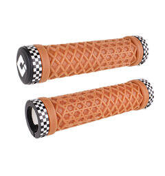ODI Vans® Lock-On Grips Limited Edition Gum w/Checkerboard Black Clamps