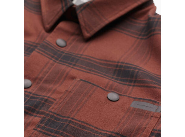 Troy Lee Designs Grind Flannel Russet Stripe Russet