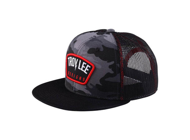 Troy Lee Designs Trucker Bolt Snapback Bolt Patch Black Camo