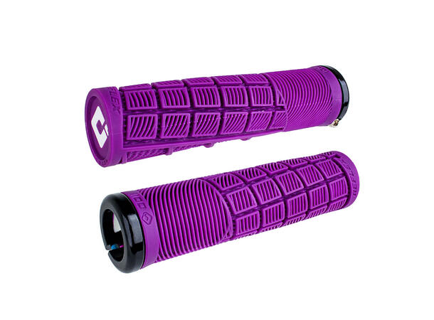 Odi Reflex, v2.1 Lock-On MTB Grips 135mm White/Purple