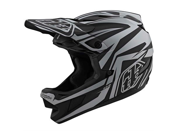 Troy Lee Designs D4 Composite Helmet Slash Black/Silver, str. LG