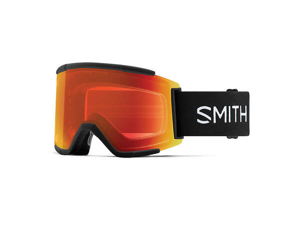 Smith Squad XL Black Chromapop Everyday Red Mirror