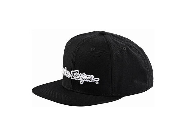 Troy Lee Designs Snapback Hat Signature Black/White