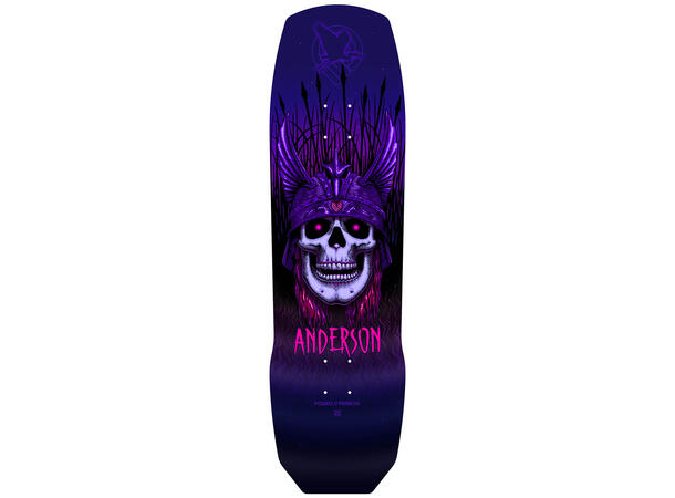 Powell Peralta Heron Skateboard deck 8.45x31.8'' Anderson Heron Skull Purple