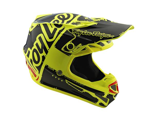 Troy Lee Designs YOUTH SE4 Polyacrylite Factory Yellow