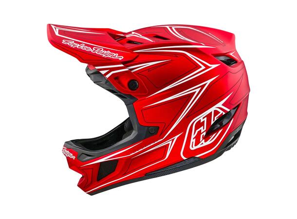 Troy Lee Designs D4 Composite Helmet Pinned Red
