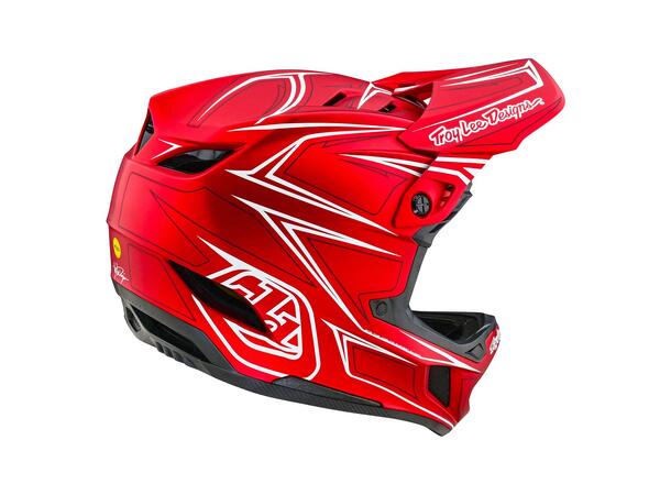 Troy Lee Designs D4 Composite Helmet Pinned Red