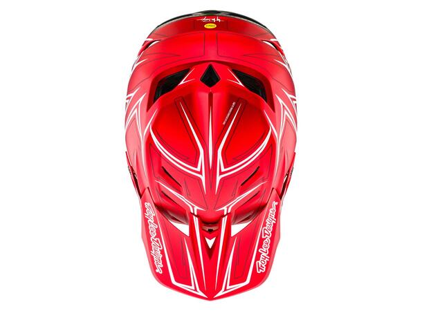 Troy Lee Designs D4 Composite Helmet Pinned Red