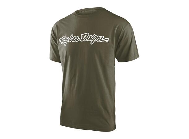 Troy Lee Designs Signature Tee Military Green