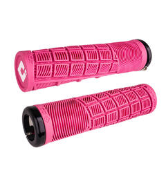 Odi Reflex v2.1 Lock-On MTB Grips 135mm White/Pink