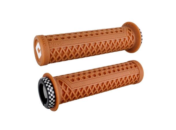 Odi Vans® Lock-On Grips, Gum Rubber w/Checkerboard Black Clamps