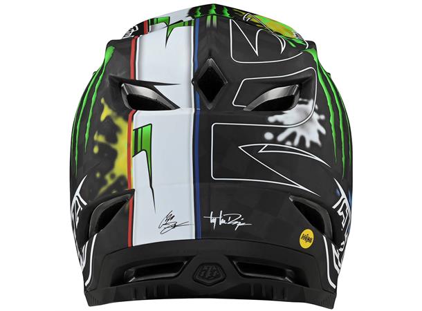 Troy Lee Designs D4 Carbon Helmet Monster Zink, Black