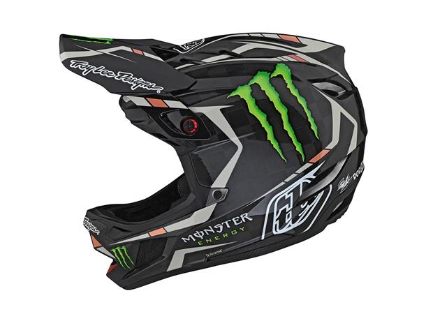 Troy Lee Designs D4 Carbon Helmet Monster Fairclough, Black