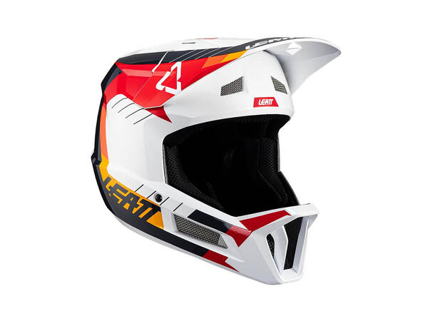 Leatt MTB Gravity 2.0 Helmet, White/Red White/Red