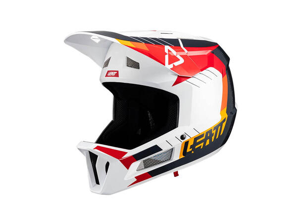 Leatt MTB Gravity 2.0 Helmet, White/Red White/Red