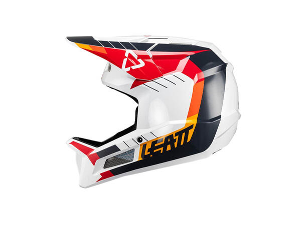 Leatt MTB Gravity 2.0 Helmet, White/Red White/Red