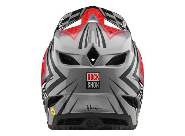 Troy Lee Designs D4 Carbon Helmet SRAM Red/Black