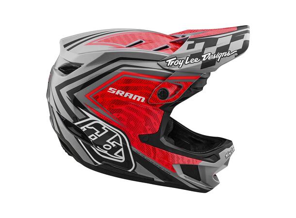 Troy Lee Designs D4 Carbon Helmet SRAM Red/Black