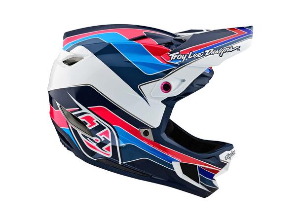 Troy Lee Designs D4 Polyacrylite Helmet Block Blue/White