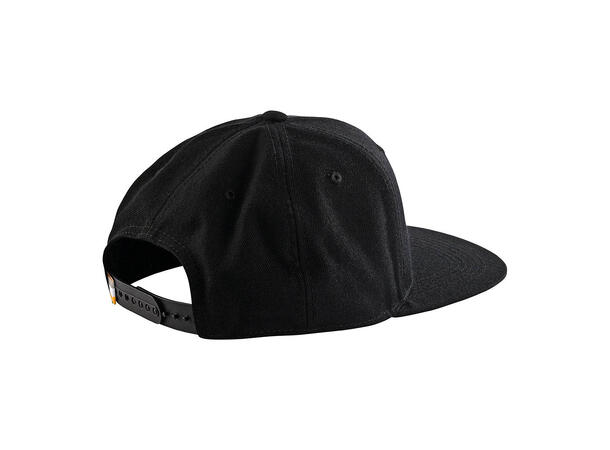 Troy Lee Designs Speed Snapback, Black Flat Bill, Black