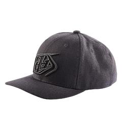 Troy Lee Designs Crop Snapback, Charcoal Curved Bill, Gray/Charcoal