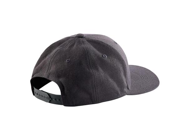 Troy Lee Designs Crop Snapback, Gray/Chr Curved Bill, Gray/Charcoal