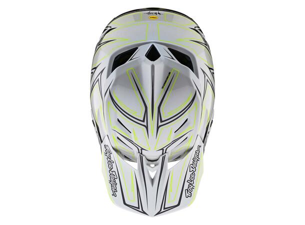 Troy Lee Designs D4 Composite Helmet Pinned Light Gray