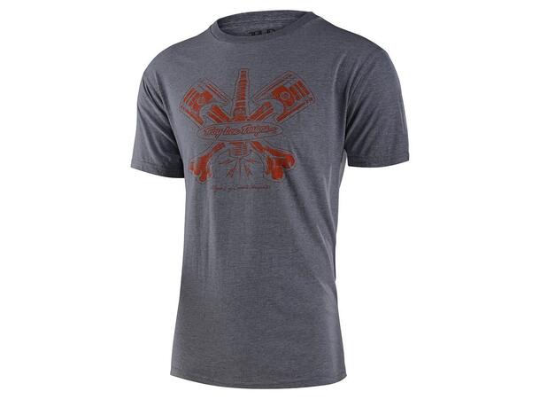 Troy Lee Designs 40th Pistonbone Tee Heather Gray