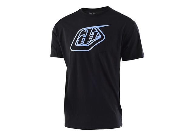 Troy Lee Designs Logo Tee Black/LT. Blue