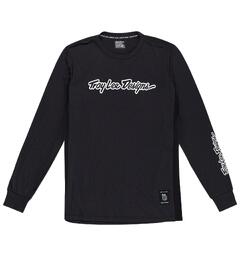 Troy Lee Designs Skyline LS Ride Tee Signature Black