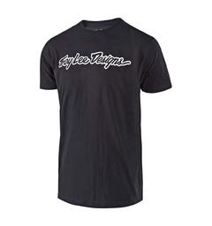 Troy Lee Designs Signature Tee Black Black