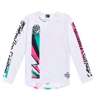 Troy Lee Designs Sprint Jersey Full Pull Chalk