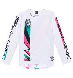 Troy Lee Designs Sprint Jersey Full Pull Chalk
