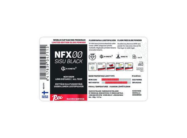 Rex NFX 00 Sisu Black UHW NewSnow Powder