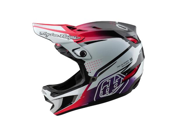 Troy Lee Designs D4 Carbon Helmet Drip White