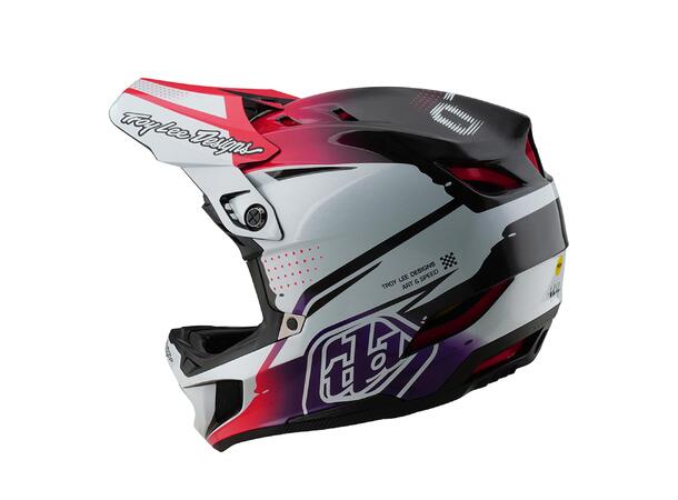 Troy Lee Designs D4 Carbon Helmet Drip White