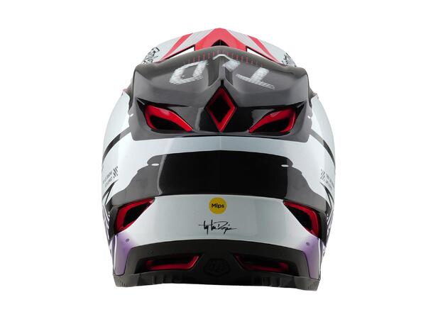 Troy Lee Designs D4 Carbon Helmet Drip White