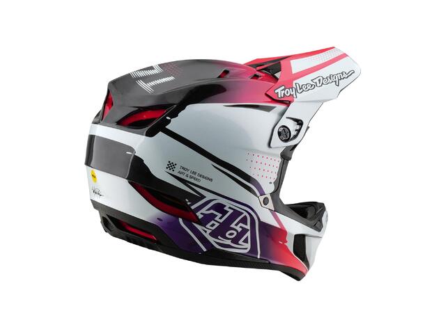 Troy Lee Designs D4 Carbon Helmet Drip White