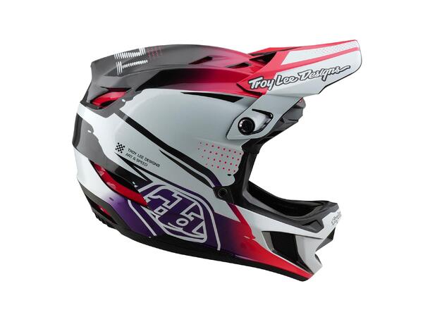 Troy Lee Designs D4 Carbon Helmet Drip White