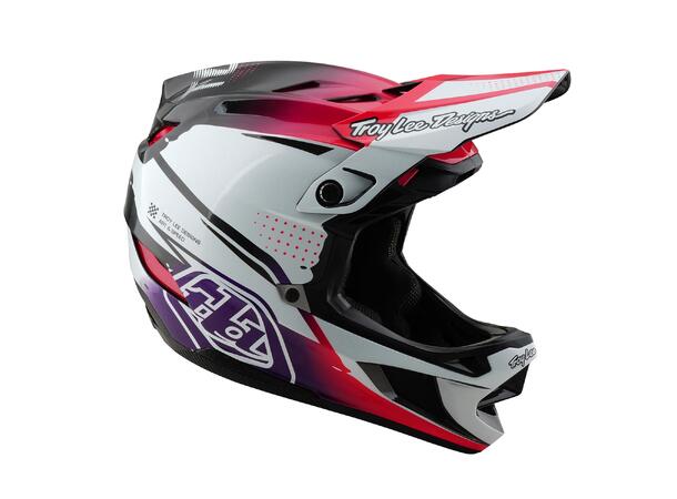 Troy Lee Designs D4 Carbon Helmet Drip White