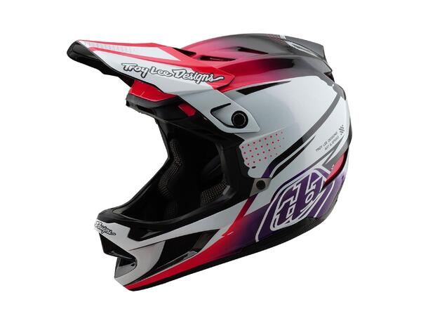 Troy Lee Designs D4 Carbon Helmet Drip White