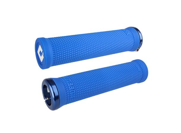 Odi Ruffian v2.1 Lock-On MTB Grips 135mm White/Blue