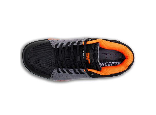 Ride Concepts YOUTH Livewire Flat Charcoal/Orange