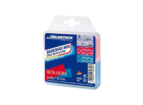Holmenkol Basewax Mix Cold 2x35gr –4° to –14°C/–8° to –20°C
