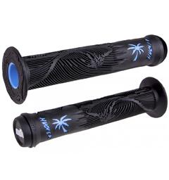 Odi Hucker Grips w/Flange, Black/Blue 160mm