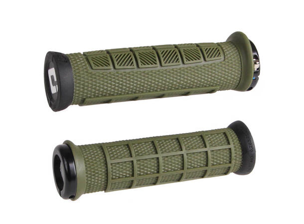 Odi Elite Pro V2.1 Lock On Grips Army Green w/Black Clamp