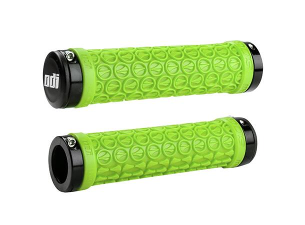 Odi x SDG MTB Lock-On Grips, Lime Green w/Black Clamps