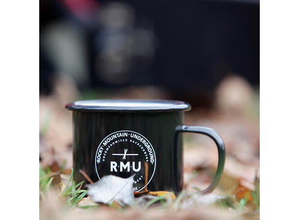 RMU Enamel Mug, Black Black