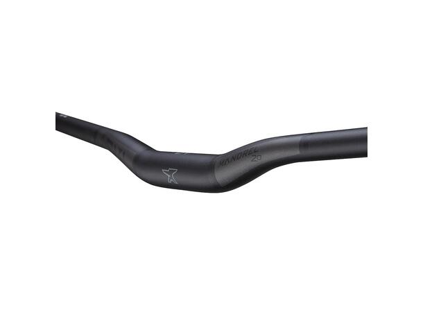 ANVL Mandrel Alloy Handlebar, 20mm rise 20mm x 800mm, Stealth Black